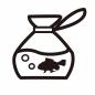 袋に入った金魚 袋に入った金魚 金魚,袋,魚,金魚すくい,泳ぐ,1匹,横向き,生き物,水中,お祭りのシルエット素材