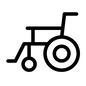 車いす 車いす 車いす,乗り物,介護グッズ,横から,側面,移動用,介護グッズ,移動機器,備品,介護用品のシルエット素材