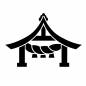 神社 神社,参拝,建物,秋祭り,施設,奉納,宗教,信仰,祭,日本のシルエット素材