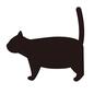 猫 猫 立ち止まる,横向き,猫,ねこ,ネコ,動物,かわいい,キュート,アイコンのシルエット素材