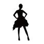 ダンサー ダンサー,ポーズ,ドレス,スカート,立つ,女性,女,人,童話,メルヘンのシルエット素材