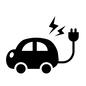 電気自動車 電気自動車 電気自動車,車,自動車,乗り物,1台,電気,電力,稲妻,電気コード,インフラのシルエット素材