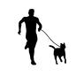 散歩 散歩 犬,いぬ,イヌ,動物,生き物,ペット,家族,可愛い,癒し,イラストのシルエット素材