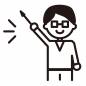指し棒を持つ男性教師 指し棒を持つ男性教師 男性,指し棒,指示棒,持つ,教える,授業,教師,メガネ,効果線,笑顔のシルエット素材
