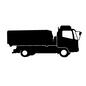 トラック トラック 大型トラック,車,配送車,乗り物,トラック,宅配,配達,仕事,配送,荷物のシルエット素材