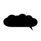 吹き出し ふきだし,吹き出し,セリフ,空間,アイテム,横長,雲形のシルエット素材