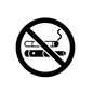 タバコ禁止 禁煙,タバコ,煙草,たばこ,電子タバコ,喫煙,ダメ,禁止,マーク,ヘルスケアのシルエット素材