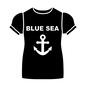 Tシャツ Tシャツ Tシャツ,半袖,トップス,パフスリーブ,錨,英語,ブルーシー,アンカー,レディース,服のシルエット素材