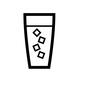 グラス グラス グラス,氷,アイス,カップ,コップ,ガラス,ジュース,コーヒー,ティー,炭酸飲料のシルエット素材