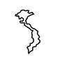 ベトナム 地形,地図,世界地図,地理,ベトナム地図,ベトナム地形,国,東南アジア,細長い,ベトナムのシルエット素材