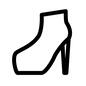 ブーツ ブーツ,ショートブーツ,ハイヒール,ピンヒール,靴,履物,履き物,クツ,くつ,シューズのシルエット素材