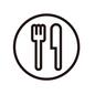 レストラン レストラン レストラン,飲食店,食事処,フォーク,ナイフ,お皿,カラトリーセット,カラトリー,食事,案内表示のシルエット素材