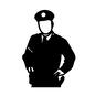 警察官 警察官 人物,人,上半身,正面,警察官,police,policeman,警官,警察,ポリスのシルエット素材