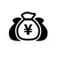 現金袋 現金袋 円,お金,金,金融,ファイナンス,銀行,袋,巾着袋,現金袋,現金のシルエット素材