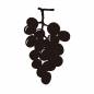 ブドウ ブドウ,フルーツ,実,粒,一房,シャインマスカット,農業,ブドウ狩り,味覚狩り,巨峰のシルエット素材