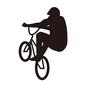 BMX BMX BMX,自転車競技,技,自転車,ヘルメット,ストリートスポーツ,人物,1人,人,男性のシルエット素材