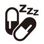 睡眠薬 睡眠薬,薬,くすり,クスリ,カプセル,2カプセル,市販薬,安眠,寝る,睡眠のシルエット素材