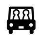 運転 運転 人物,人間,助手席,運転手,2人,乗る,ピクトグラム,正面,車,自動車のシルエット素材