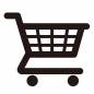 EC　カート カート,買い物,車輪,商品,入れる,ショッピング,店舗,アイコン,ピクトグラム,シンプルのシルエット素材