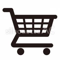 EC　カート カート,買い物,車輪のシルエット素材