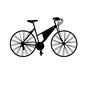 自転車 自転車 ロードバイク,自転車自転車ロードバイク,線,回転,横向きのシルエット素材