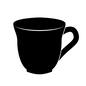 コーヒーカップ コーヒーカップ コーヒーカップ,カップ,コーヒー,珈琲,飲み物,食器,ティーカップ,洋食器,キッチン用品,生活用品のシルエット素材