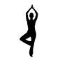 体操 体操 立つ,伸ばす,ヨガ,ストレッチ,人物,全身,ポーズのシルエット素材