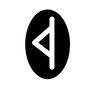 ルーン文字 ソーン,恐怖,巨人,トゲ,ルーン文字,ルーン占い,文字,ゲルマン諸語,音素文字,占いのシルエット素材