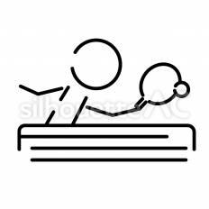 卓球部　返す ピクトグラム,ピクトサイン,アイコンのシルエット素材