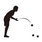 ペタンク ペタンク ペタンク,投げる,マイナースポーツ,スポーツ,競技,選手,プレー,試合,人物,男性のシルエット素材