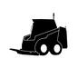 スキッドステアローダ スキッドステアローダ,特殊車両,働く車,建設現場,工事現場,道路工事,土木工事,建設業,土木業,作業のシルエット素材