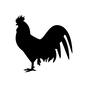 とり とり とり,酉,鳥,鶏,1羽,横向き,生き物,雄鶏,オンドリ,お祝いのシルエット素材
