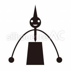 やじろべえ やじろべえ,玩具,置き物のシルエット素材