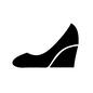 パンプス パンプス,ウェッジソール,ラウンドトゥ,婦人靴,靴,履物,履き物,クツ,くつ,シューズのシルエット素材