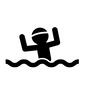 海水浴 海水浴,スイミング,水泳,泳ぐ,波,水泳帽,人,人物,ピクトグラム,スポーツのシルエット素材