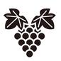 ぶどう ぶどう,実,グレープ,葡萄,ブドウ,巨峰,フルーツ,くだもの,果物,実りの秋のシルエット素材