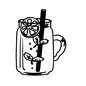飲物 飲物 飲物,冷たい飲物,飲みもの,ストロー,ライム,ミント,葉,葉っぱ,カットフルーツ,手書きのシルエット素材