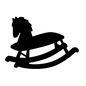ロッキング ロッキング,ポニー,乗り物,一人遊び,玩具,ベビー,赤ちゃん,ベビー用品,ベビーグッズ,赤ちゃん用品のシルエット素材