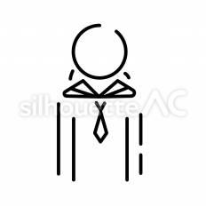 女子中学生　上半身 ピクトグラム,ピクトサイン,アイコンのシルエット素材