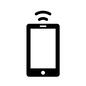 赤外線通信 赤外線通信 赤外線通信,スマートフォン,スマホ,モバイル,モバイルフォン,端末,インターネット,ネット,タブレット,通信のシルエット素材