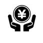 お金を持つ お金を持つ 手,両手,守る,包む,円,日本円,マーク,硬貨,小銭,お金のシルエット素材