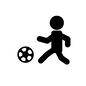 サッカー サッカー サッカー,サッカーボール,蹴る,スポーツ,子供,人物,人,ピクトグラム,日常,生活のシルエット素材