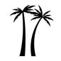 ヤシ ヤシ ヤシ,ヤシの木,椰子,木,植物,夏,サマー,ビーチ,海,南国のシルエット素材