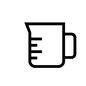 計量カップ 計量カップ 計量カップ,カップ,計る,側面,取っ手,メモリ,メジャーカップ,調理器具,アイコン,素材のシルエット素材