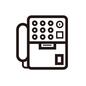 公衆電話 公衆電話 公衆電話,電話,電話機,テレホン,テレフォン,プッシュボタン,通話,受話器,通信機器,買い物のシルエット素材