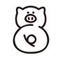 数字8 8,八,豚,ブタ,ぶた,動物,アニマル,動物数字,数字,ナンバーのシルエット素材