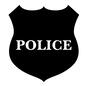 ポリスバッジ ポリスバッジ エンブレム,ワッペン,ポリスバッジ,バッジ,警察バッジ,ポリス,警察官,警察,英語,モチーフのシルエット素材