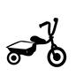 三輪車 三輪車 自転車,三輪自転車,三輪車,遊具,1人乗り,走行,乗り物,幼児用,乗用玩具のシルエット素材