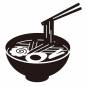 ラーメン ラーメン,麺,器,箸,なると,ゆで卵,ねぎ,スープ,具材,丼のシルエット素材