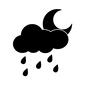 晴れ時々雨 晴れ時々雨 晴れ時々雨,天気,天気予報,曇り,晴れ,雨降り,夜,月,雲,ムーンのシルエット素材
